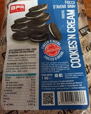 Fiocco d'avena baby cookiee'n cream