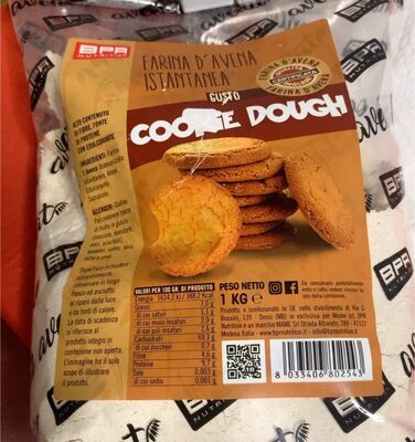 Farina d’avena istantanea cookie front packaging