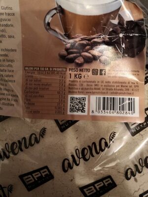 Farina d'avena al mocacino