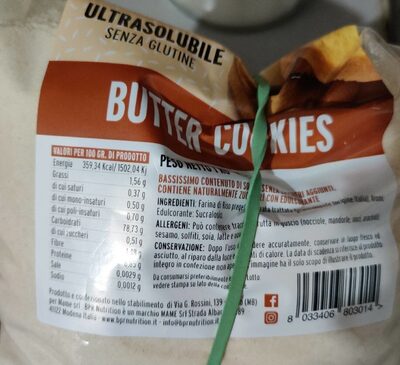 Farina di riso solubile Butter cookies