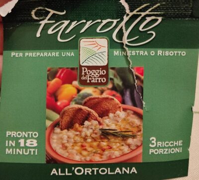 Farrotto all'ortolana front packaging