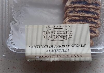 Cantucci di farro e segale ai mirtilli