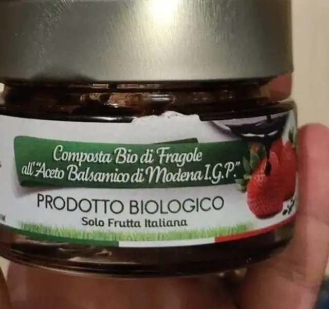 Composta bio di fragole all'aceto balsamico di Modena