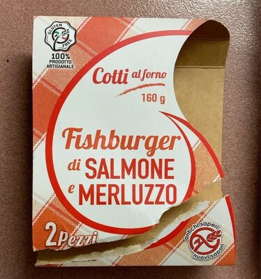 Fishburger di Salmone e Merluzzo front packaging