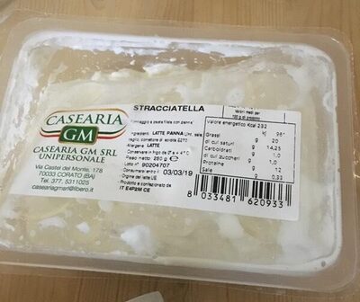 Stracciatella front packaging
