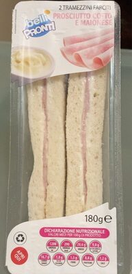 Tramezzini prosciutto cotto e maionese