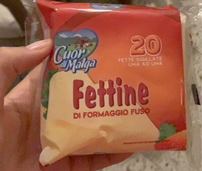fettine di formaggio fuso