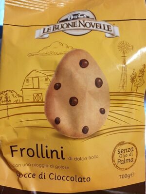 Frollini con gocce di cioccolato