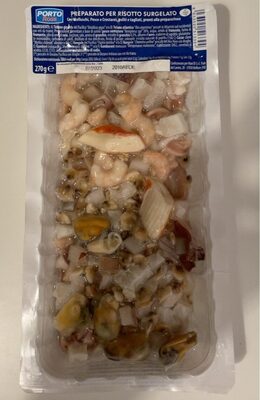 Preparato per risotto surgelato