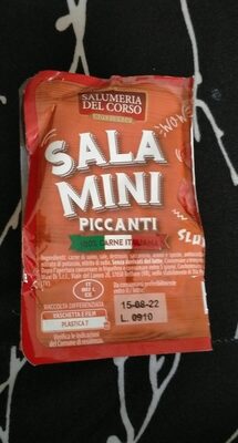 Salami piccanti front packaging