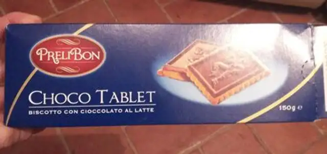 Choco Tablet front packaging