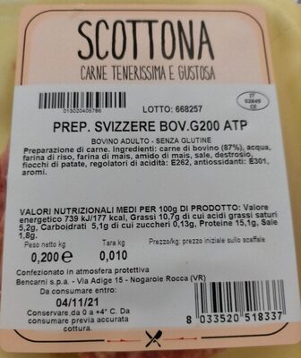 Prep. Svizzere bov. G200 atp