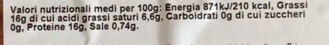 Hamburger suino nutrition facts table