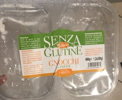 Gnocchi di patate senza glutine front packaging