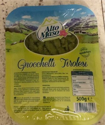 Gnocchetti tirolesi front packaging