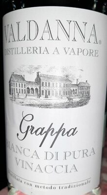 Grappa bianca di pura vinaccia