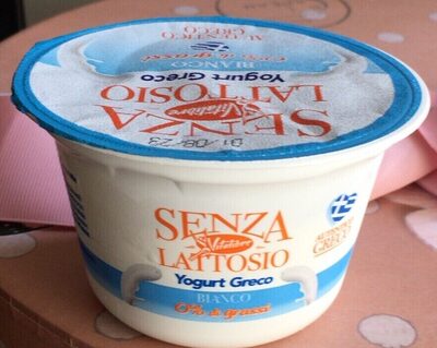 Yogurt greco senza  lattosio front packaging