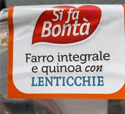 Farro integrale e quinoa con lenticchie