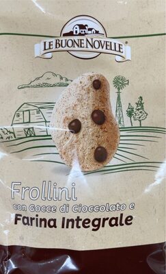 Frollini con gocce di cioccolato integrali