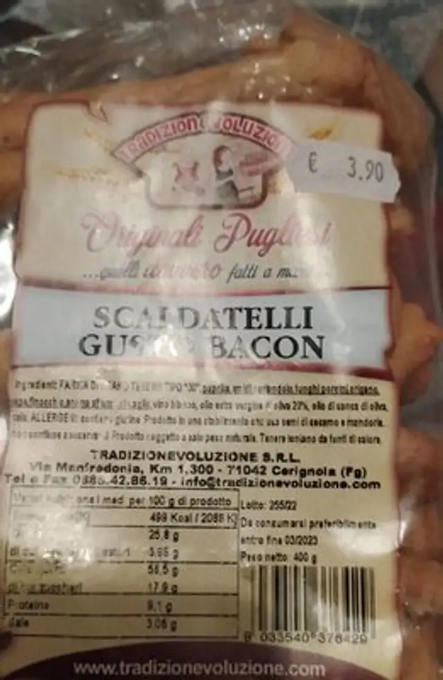 Scaldatelli al bacon