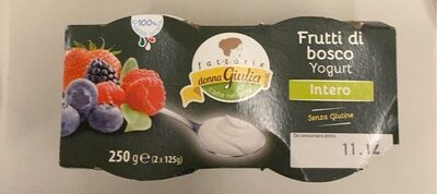 yogurt intero frutti di bosco