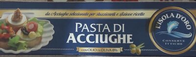 Pasta di acciughe front packaging