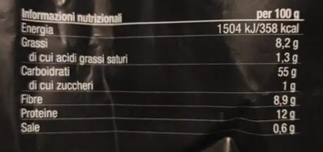 Luxury Datmeal nutrition facts table