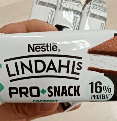 Lindahls pro snack coconut front packaging