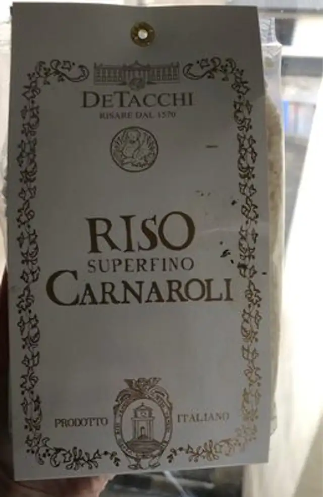 Riso Superfino Carnaroli De Tacchi GR 500 front packaging