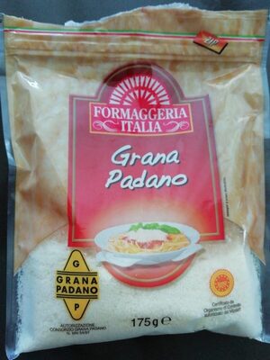 Grana padano front packaging
