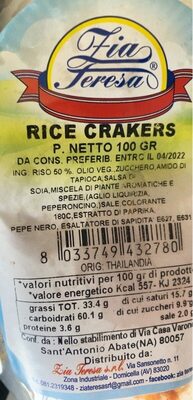 Rice crakers