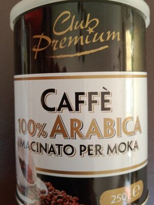 Caffè arabica front packaging