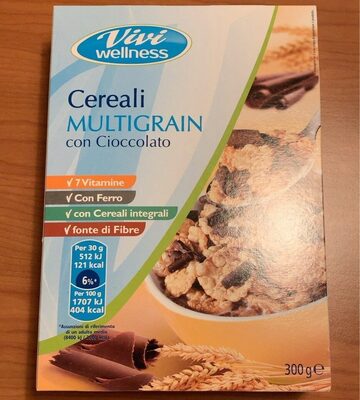 Cereali multigrain con cioccolato