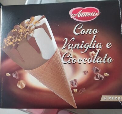 Cono vaniglia cioccolato front packaging