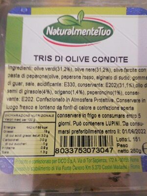 Tris di olive