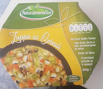 Zuppa ai cereali front packaging