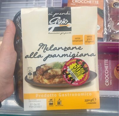 Melanzane alla parmigiana front packaging