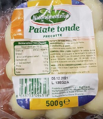 Patate tonde precotte