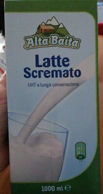 Latte scremato UHT a lunga conservazione front packaging