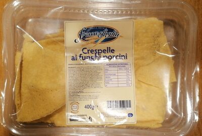 Crespelle ai funghi porcini front packaging