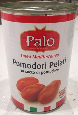 Pomodori pelati front packaging