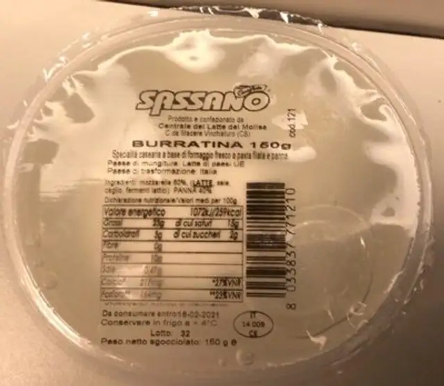 Burratina front packaging