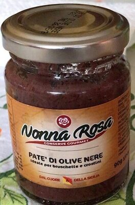 Pate’ di olive nere front packaging