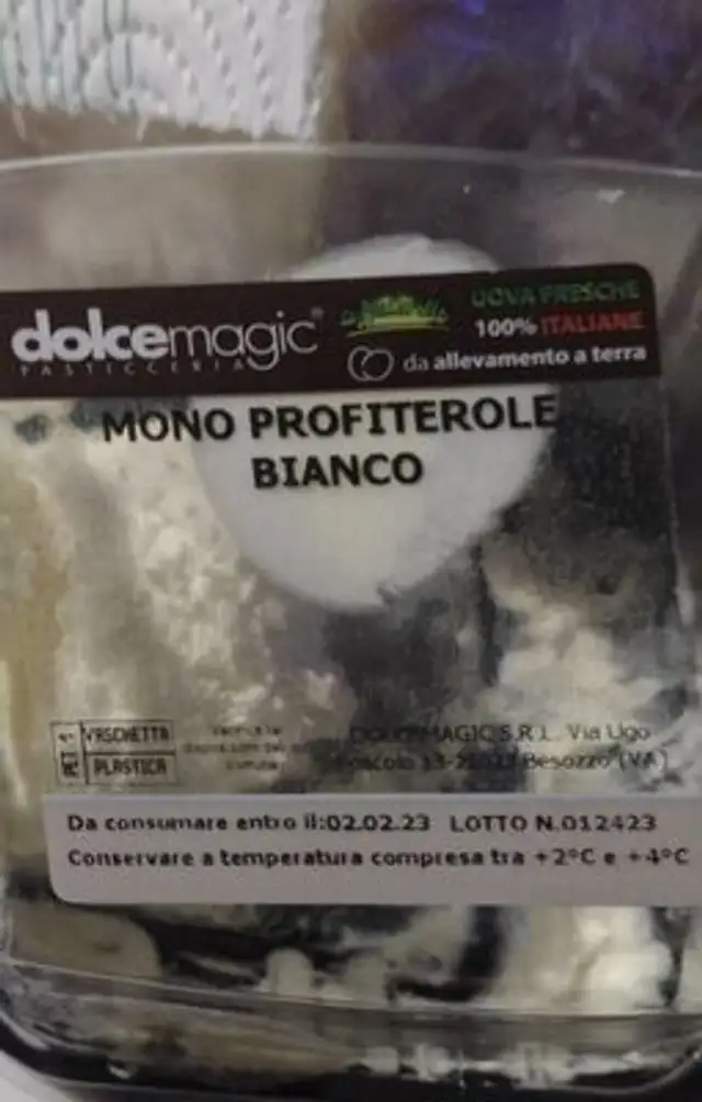 Mono profiterole bianco