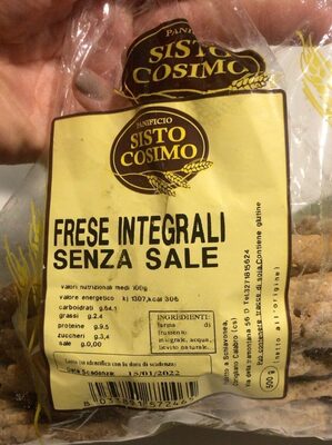 Frese integrali senza sale