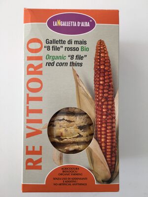 Re Vittorio Organic red corn thins