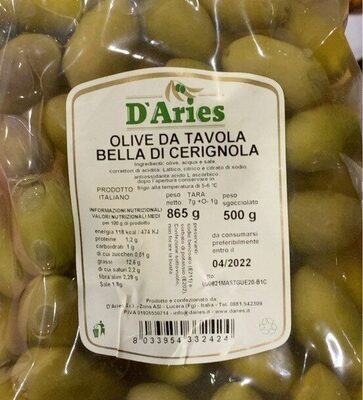 Olive daTavola Bella Di Cerignola front packaging