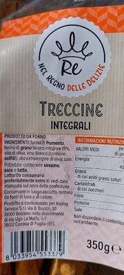 Treccine integrali front packaging