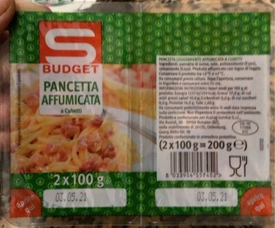 Pancetta affumicata front packaging