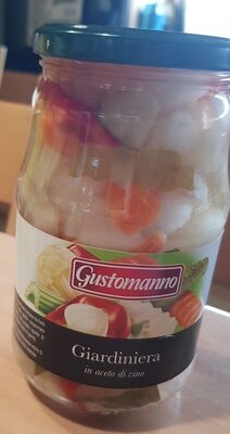 Giardiniera in aceto di vino front packaging